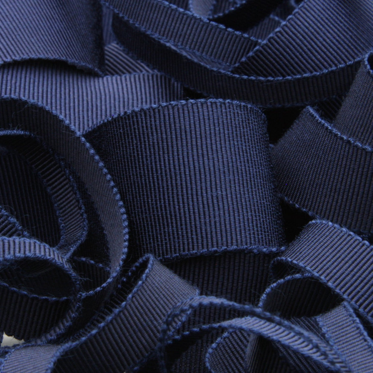 FUJIYAMA RIBBON [Sample] Rayon Grosgrain Ribbon (FY-200) 25mm 3 Meters Cut Navy Blue