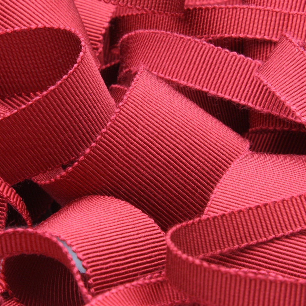 FUJIYAMA RIBBON [Sample] Rayon Grosgrain Ribbon (FY-200) 30mm 3 Meters Cut Dark Red