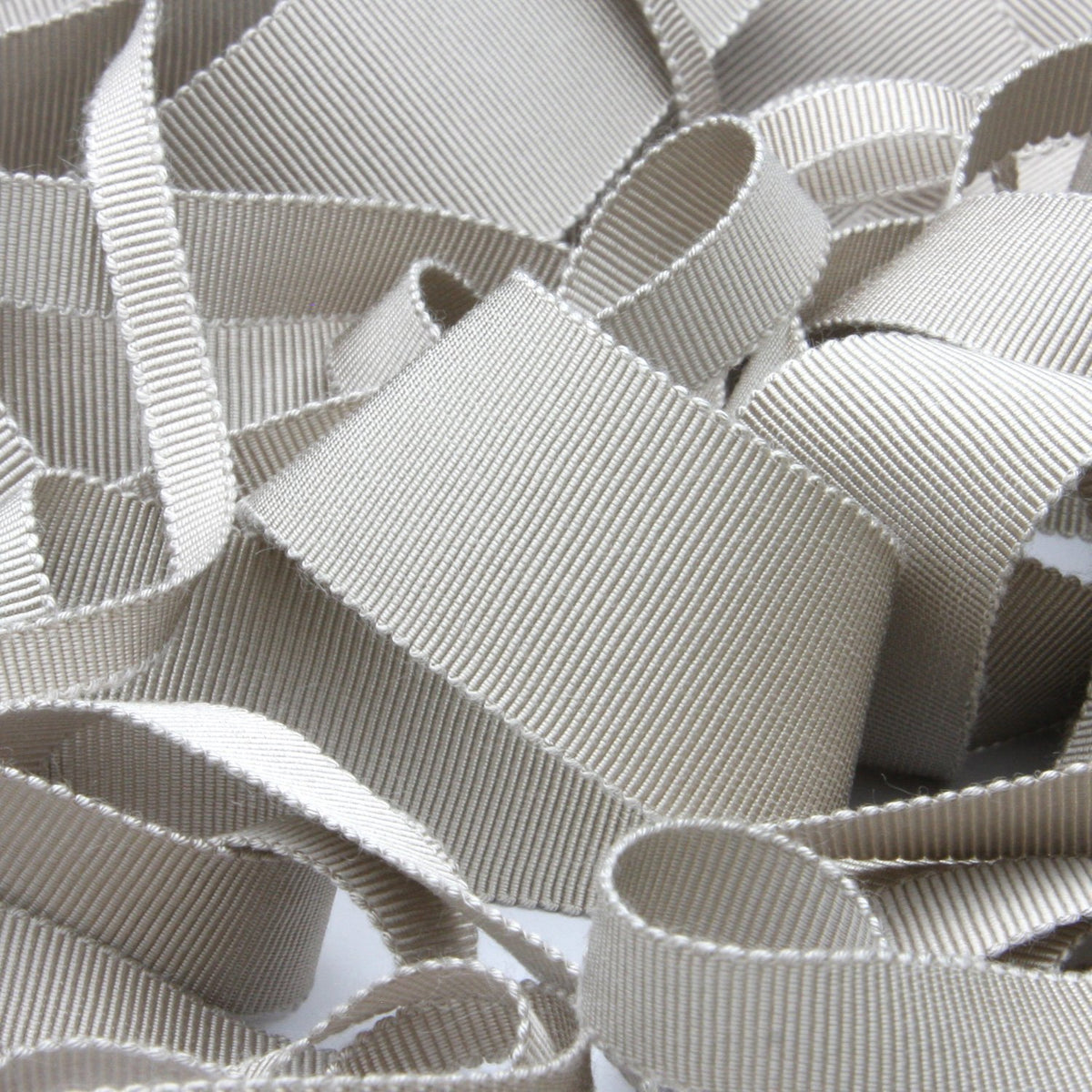 FUJIYAMA RIBBON [Sample] Rayon Grosgrain Ribbon (FY-200) 30mm 3 Meters Cut Sand Beige