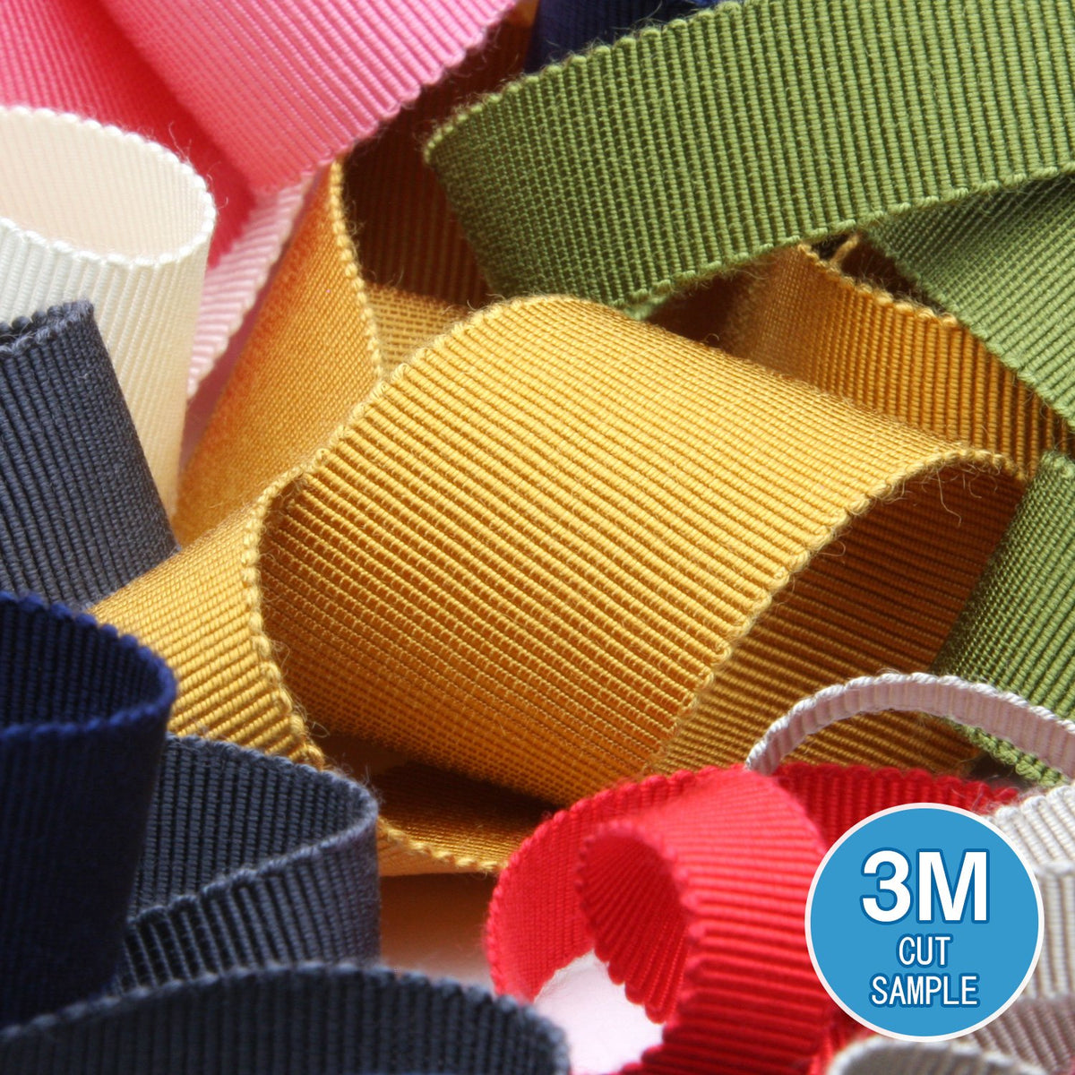FUJIYAMA RIBBON [Sample] Rayon Grosgrain Ribbon (FY-200) 38mm 3 Meters Cut