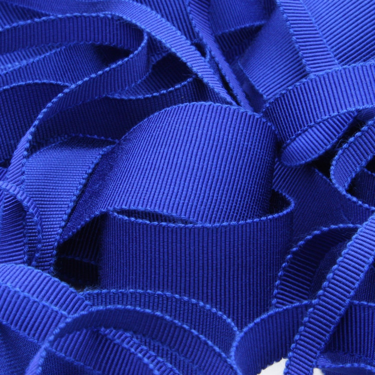 FUJIYAMA RIBBON [Sample] Rayon Grosgrain Ribbon (FY-200) 5mm 3 Meters Cut Dark Blue