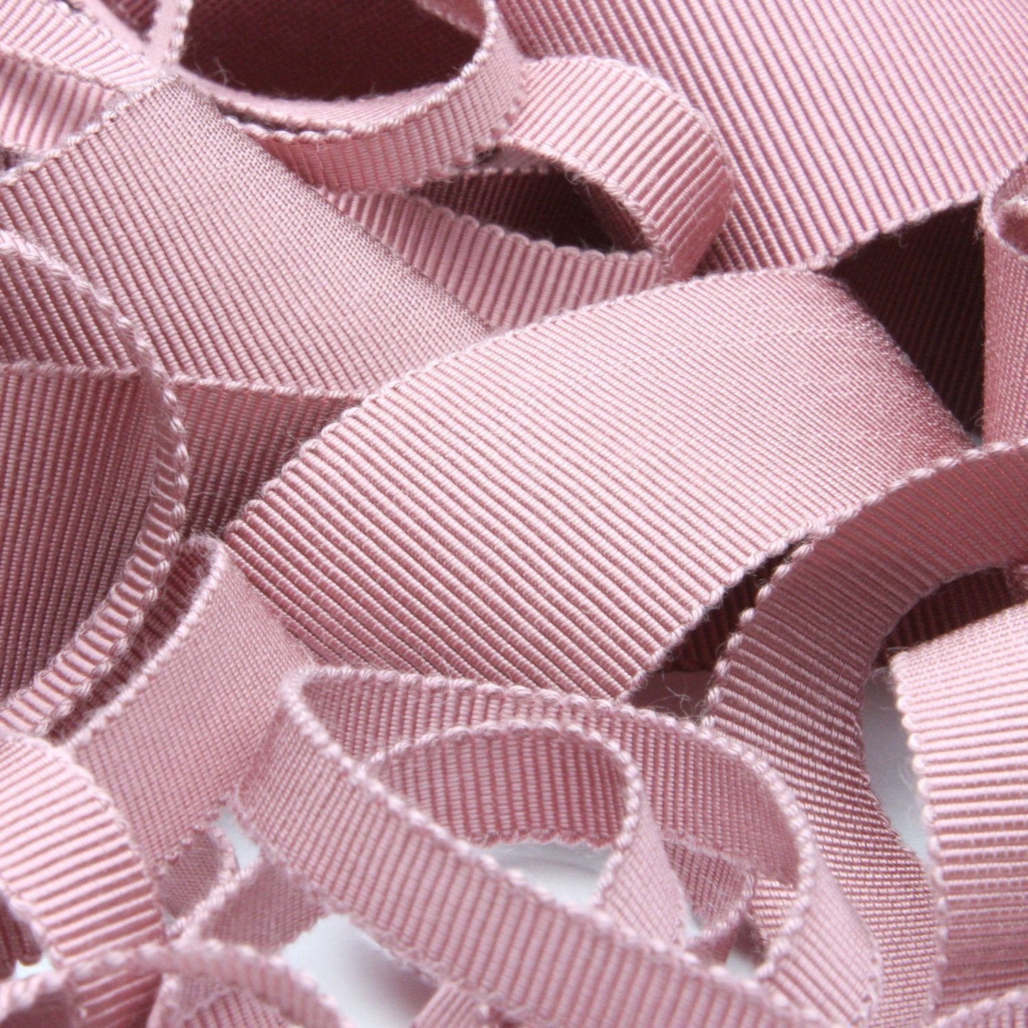 Pink and White Pinstripe Ribbon 5mm