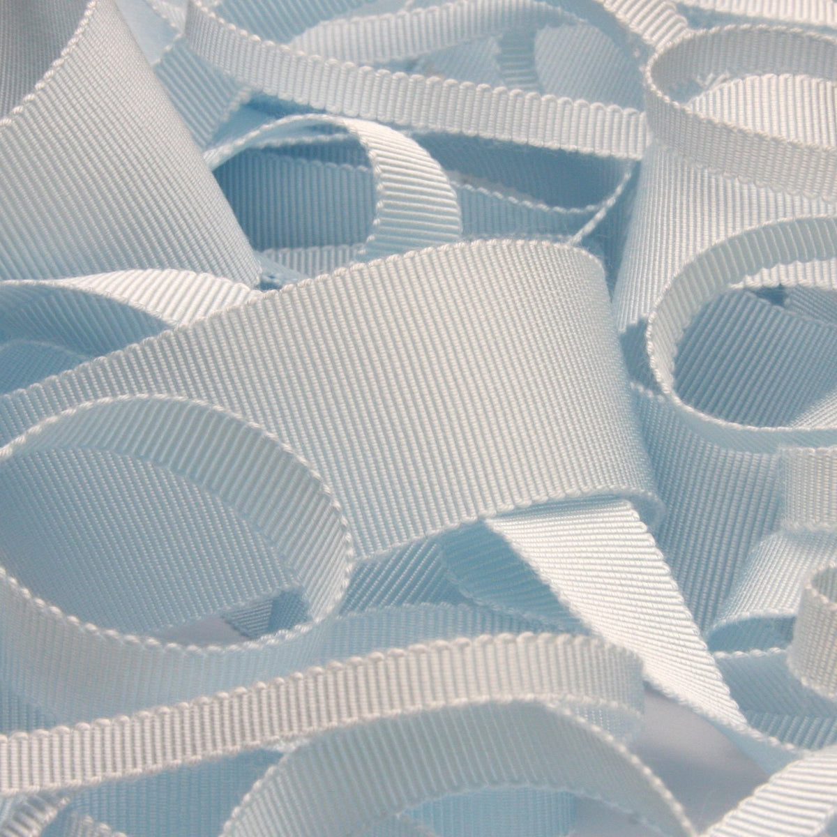 FUJIYAMA RIBBON [Sample] Rayon Grosgrain Ribbon (FY-200) 7mm 3 Meters Cut Baby Blue