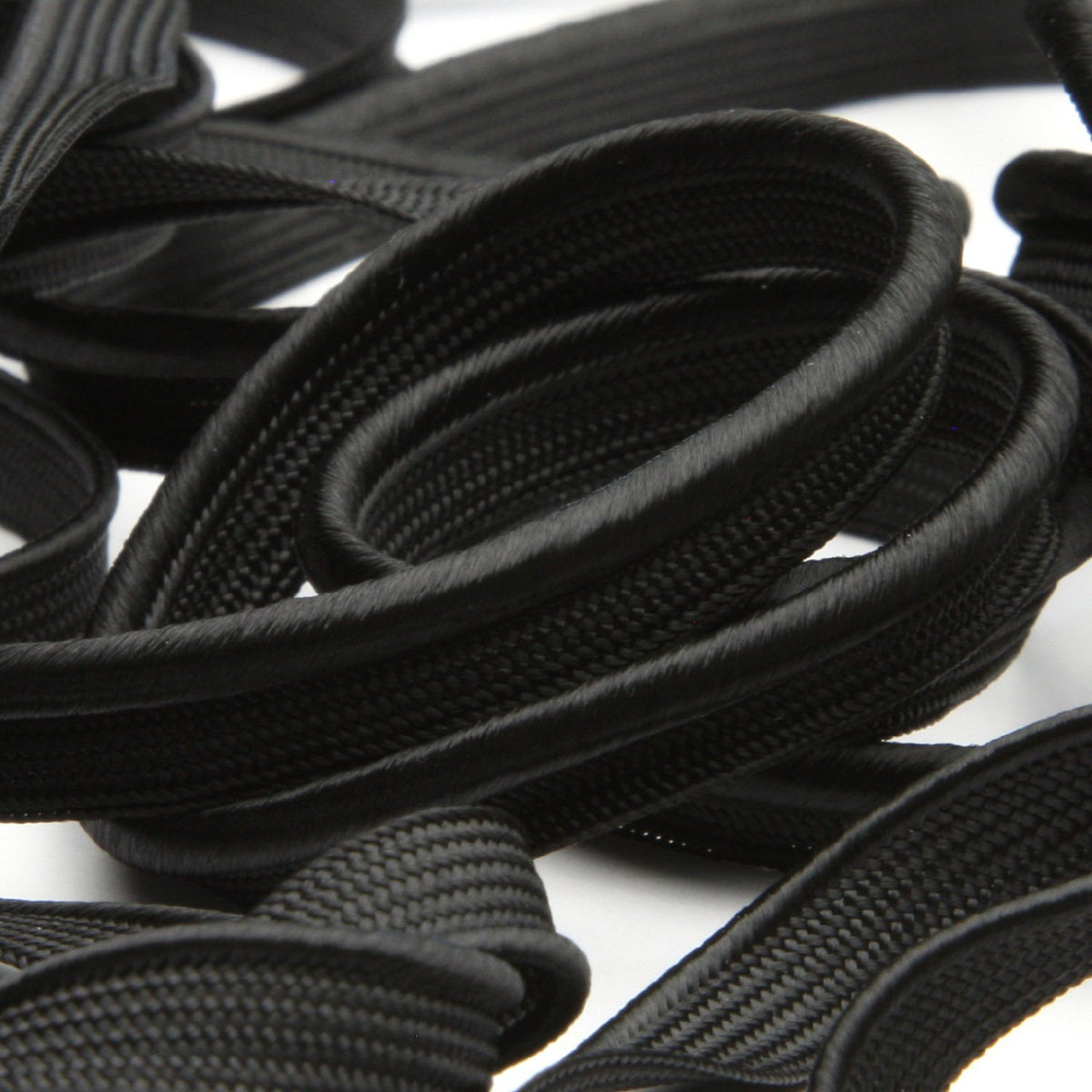 FUJIYAMA RIBBON [Sample] Rayon Piping (FY-19016) approx.6mm 3 Meters Cut Black