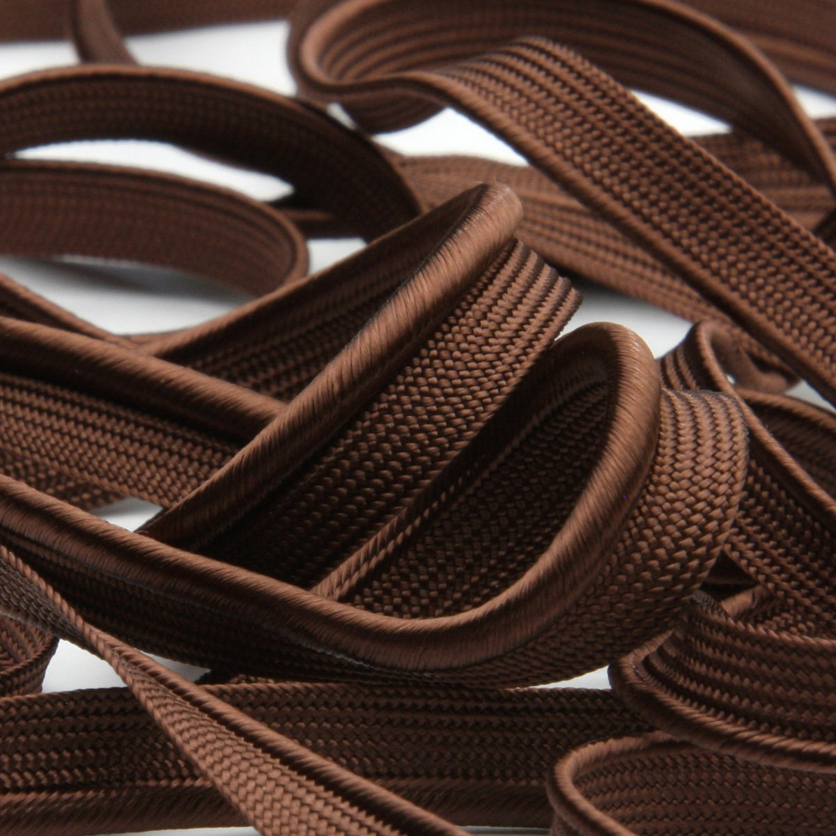 FUJIYAMA RIBBON [Sample] Rayon Piping (FY-19016) approx.6mm 3 Meters Cut Dark Brown