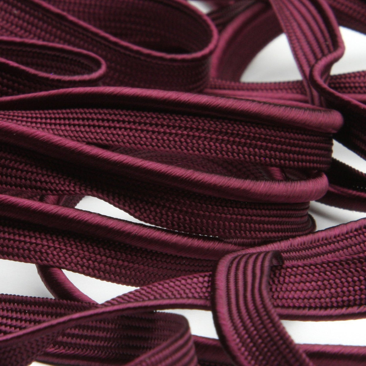 FUJIYAMA RIBBON [Sample] Rayon Piping (FY-19016) approx.8mm 9.14 3 Meters Cut Burgundy