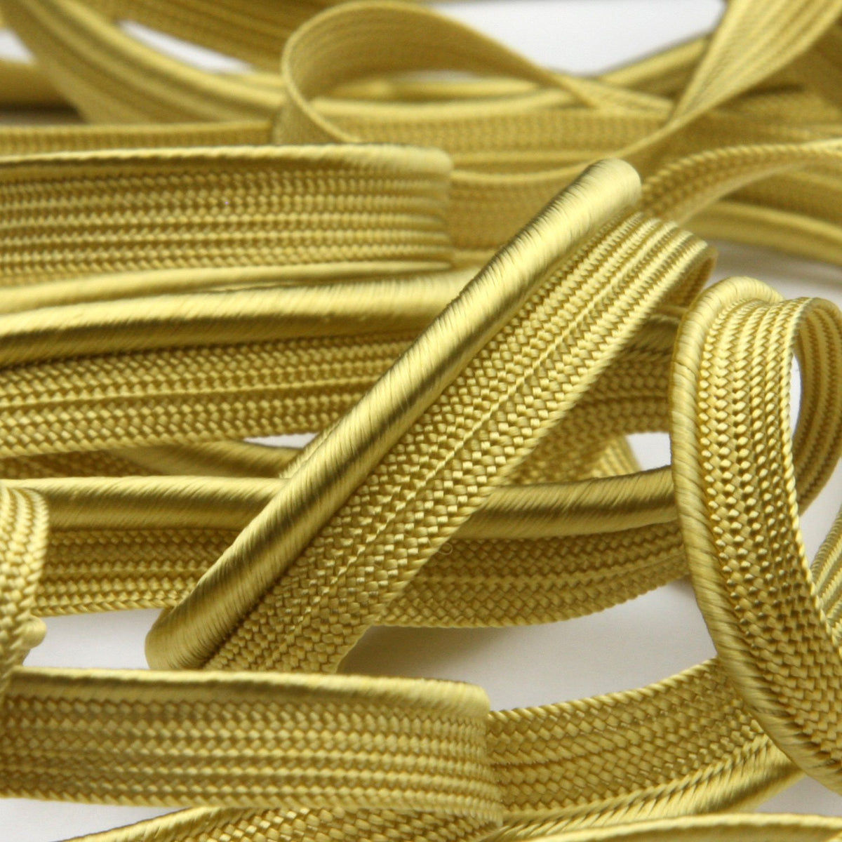 FUJIYAMA RIBBON [Sample] Rayon Piping (FY-19016) approx.8mm 9.14 3 Meters Cut Gold