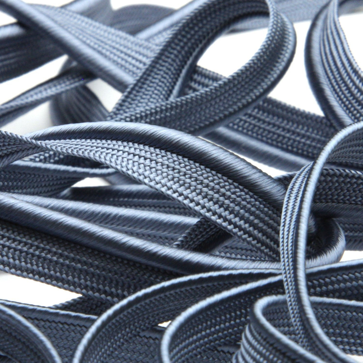 FUJIYAMA RIBBON [Sample] Rayon Piping (FY-19016) approx.8mm 9.14 3 Meters Cut Shadow Blue