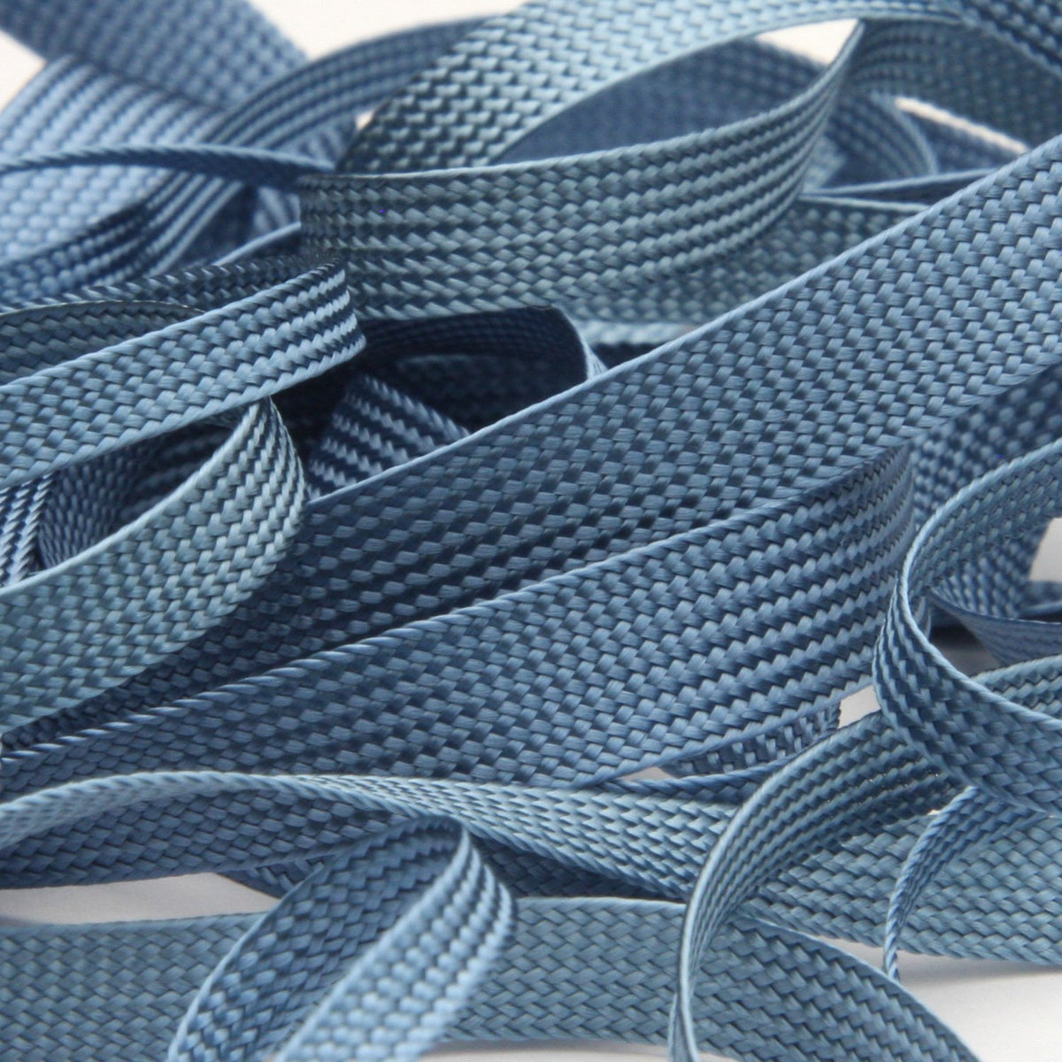FUJIYAMA RIBBON [Sample] Rayon Trimming Braid approx.4mm (5/32&quot;) 3 Meters Cut Shadow Blue