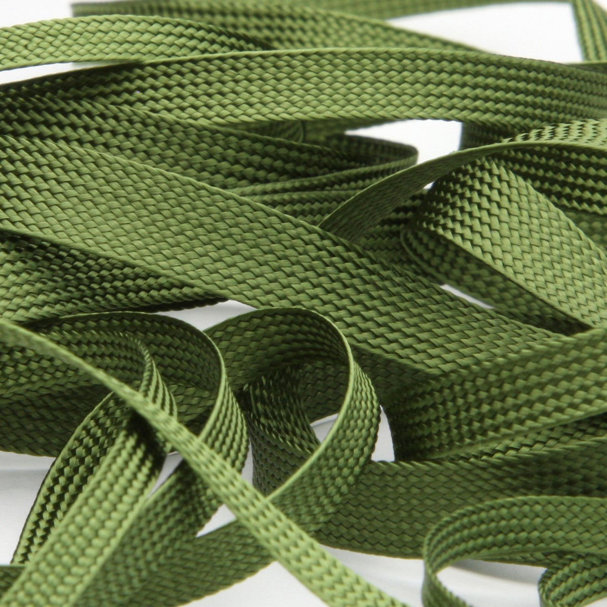 FUJIYAMA RIBBON [Sample] Rayon Trimming Braid approx.6mm (1/4&quot;) 3 Meters Cut Olive Green
