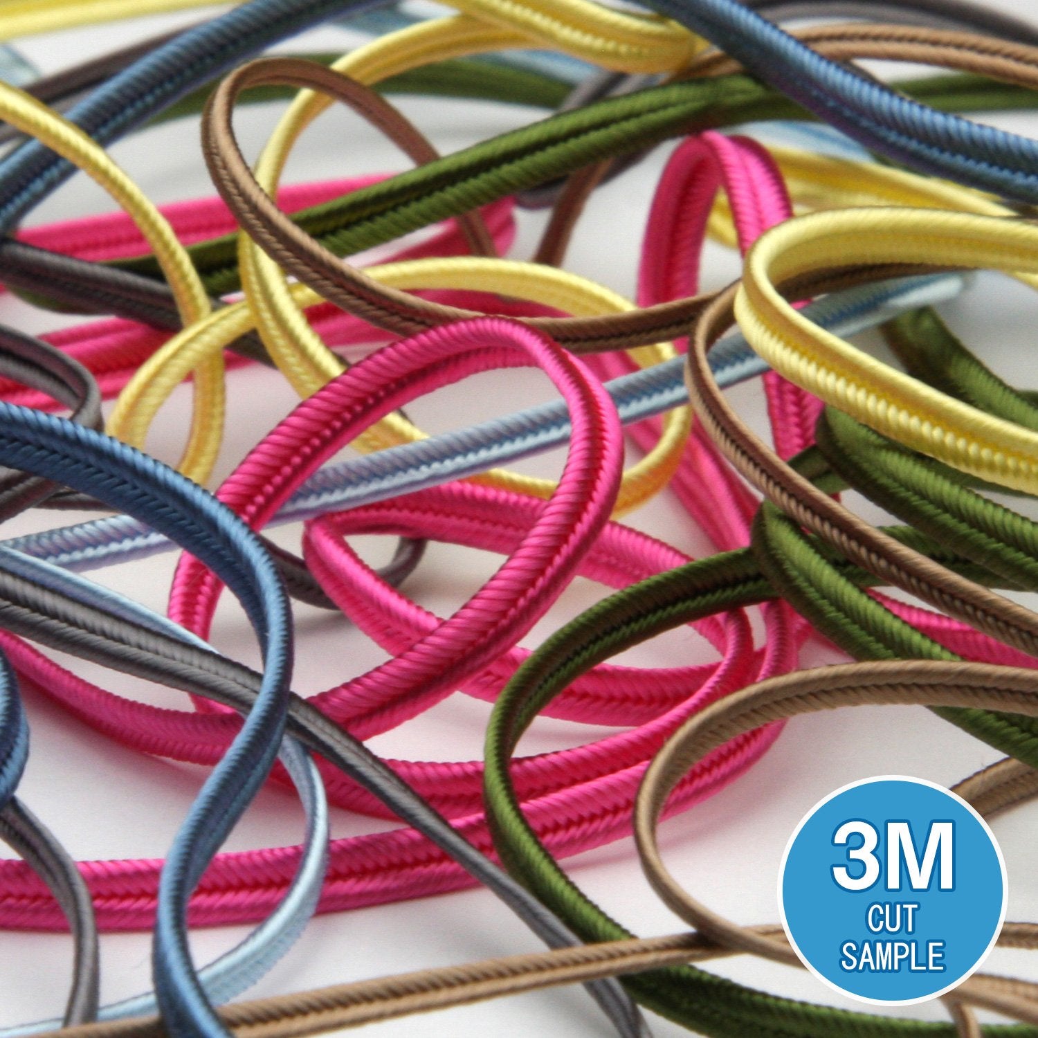 FUJIYAMA RIBBON [Sample] Rayon Trimming Braid (FY-18856) approx.2mm 3 Meters Cut