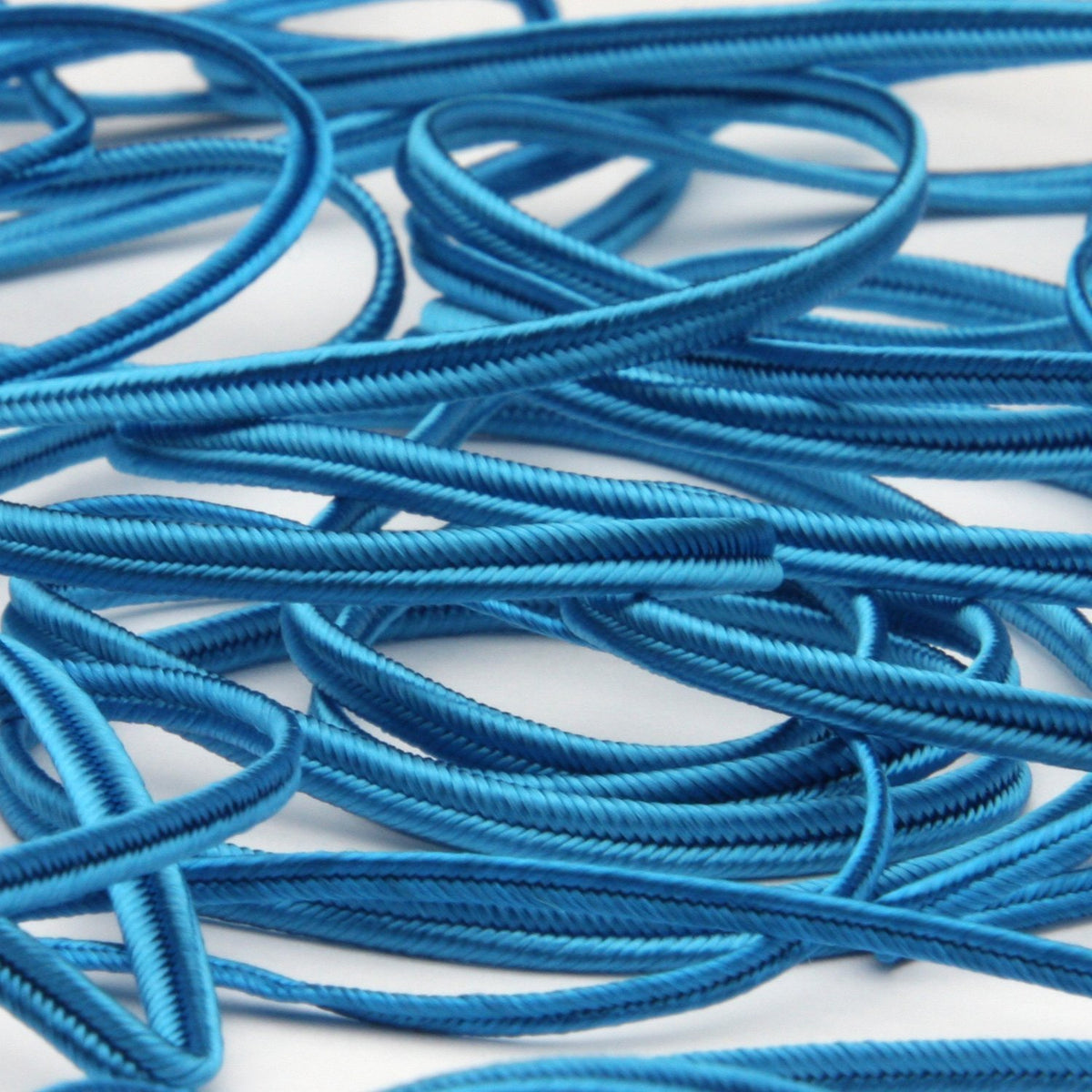 FUJIYAMA RIBBON [Sample] Rayon Trimming Braid (FY-18856) approx.3mm 3 Meters Cut Cyan Blue