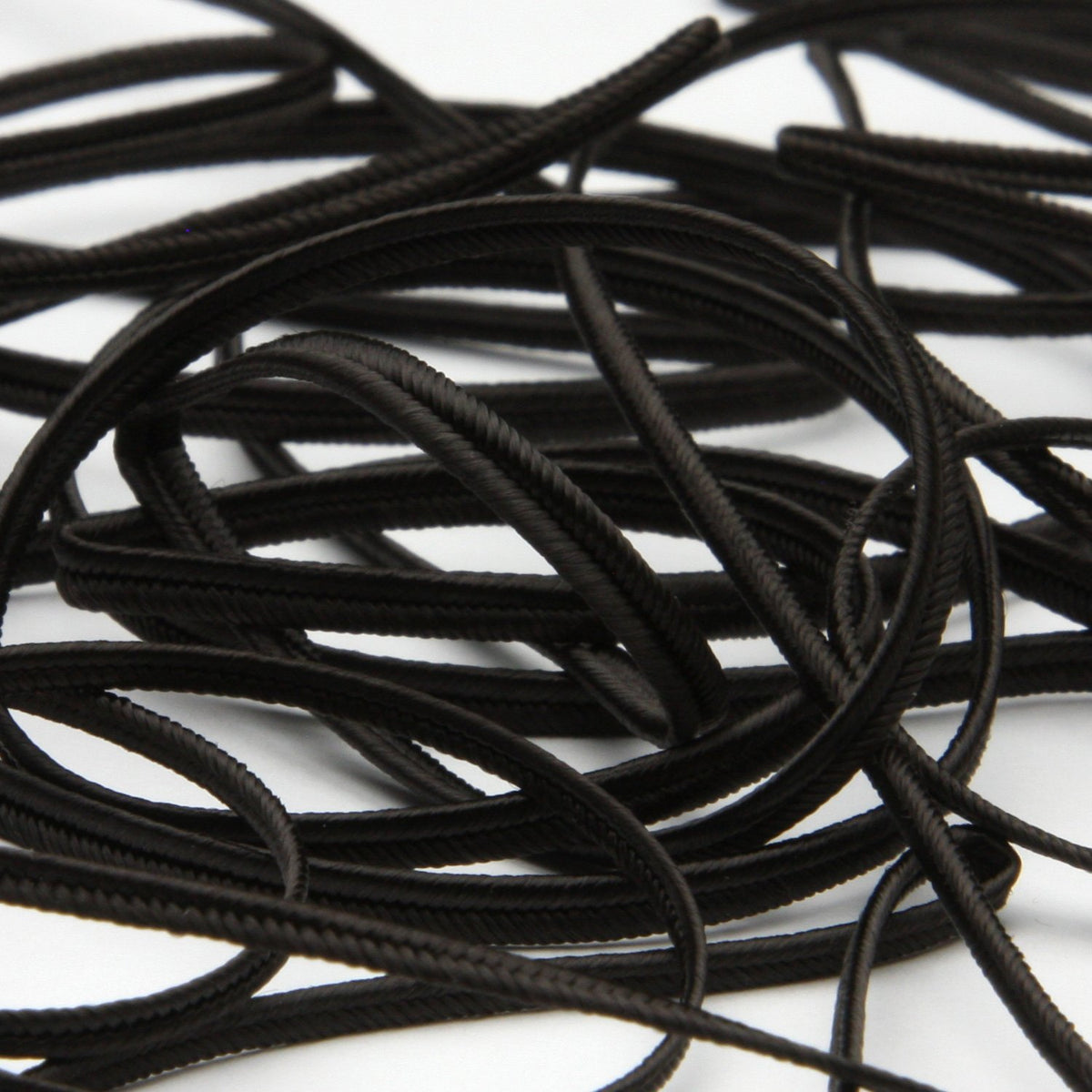 FUJIYAMA RIBBON [Sample] Rayon Trimming Braid (FY-18856) approx.3mm 3 Meters Cut Midnight Brown