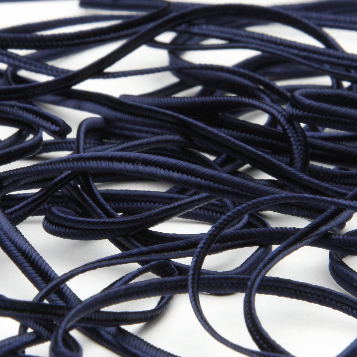 FUJIYAMA RIBBON [Sample] Rayon Trimming Braid (FY-18856) approx.3mm 3 Meters Cut Navy Blue