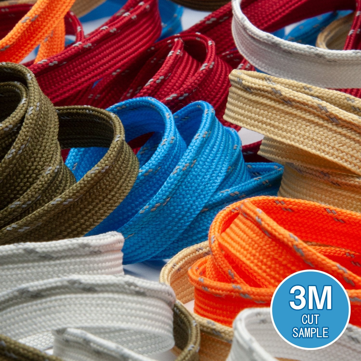 FUJIYAMA RIBBON [Sample] Reflect Piping (FY-17438) approx.9mm 3 Meters Cut