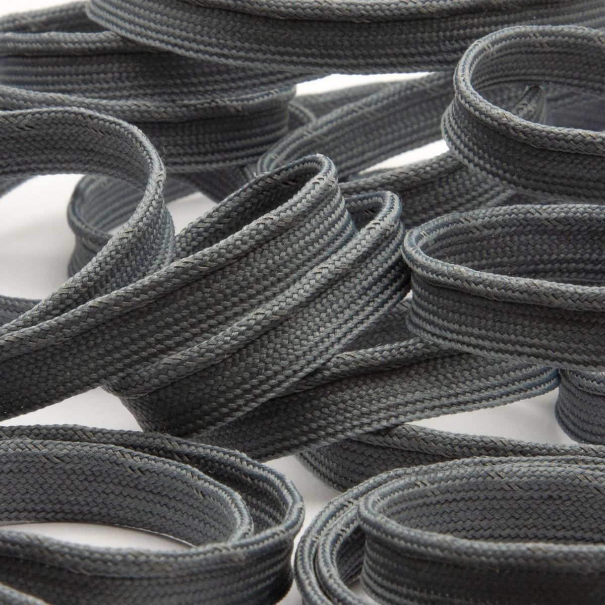 FUJIYAMA RIBBON [Sample] Reflect Piping (FY-17438) approx.9mm 3 Meters Cut Gray
