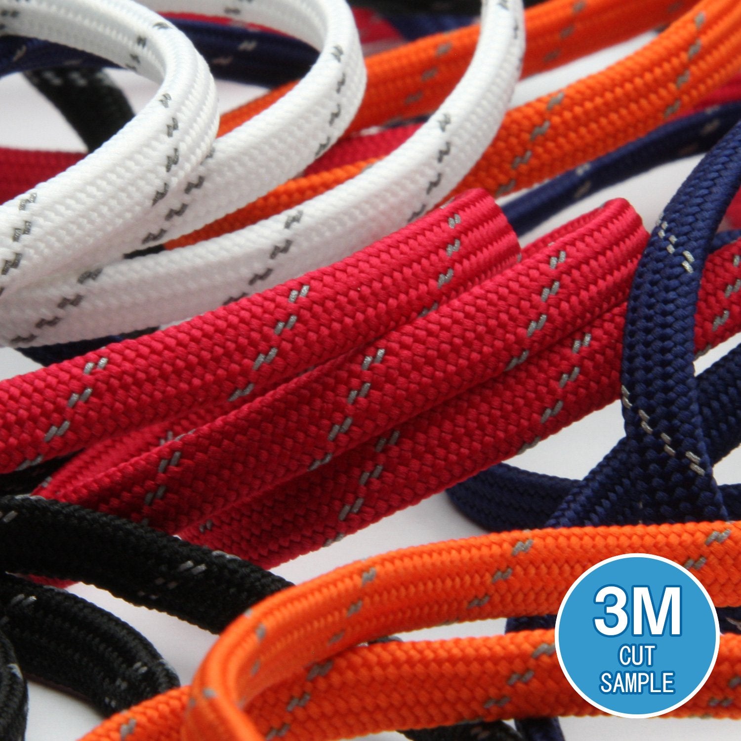 FUJIYAMA RIBBON [Sample] Reflect Spindle Cord (FY-17404) approx.6mm 3 Meters Cut