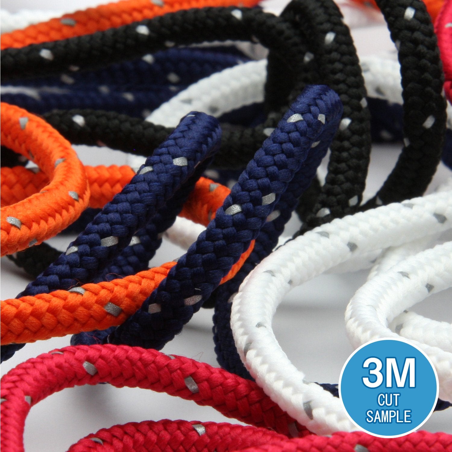 FUJIYAMA RIBBON [Sample] Reflect Spindle Cord (FY-17426) approx.4.5mm 3 Meters Cut