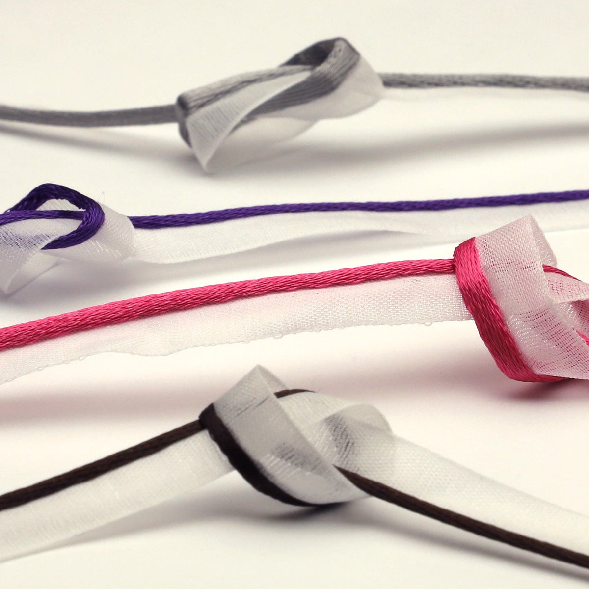 FUJIYAMA RIBBON [Sample] See-Through Piping approx.8mm (5/16&quot;) 3 Meters Cut