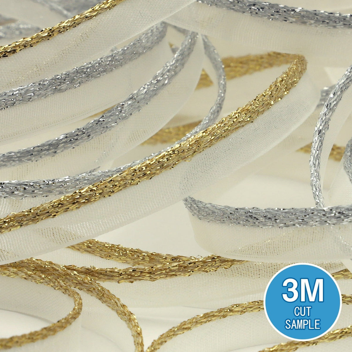 FUJIYAMA RIBBON [Sample] See-Through Piping approx.8mm (5/16&quot;) 3 Meters Cut