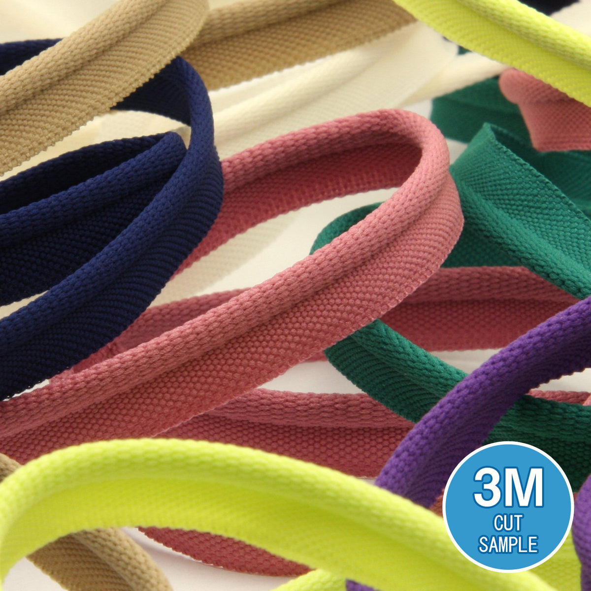 FUJIYAMA RIBBON [Sample] Soft Stretch Piping (FY-1030) 8mm 3 Meters Cut