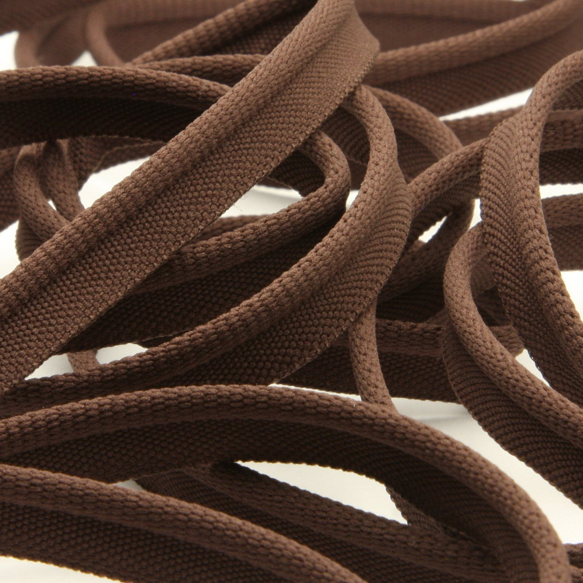 FUJIYAMA RIBBON [Sample] Soft Stretch Piping (FY-1030) 8mm 3 Meters Cut Dark Brown