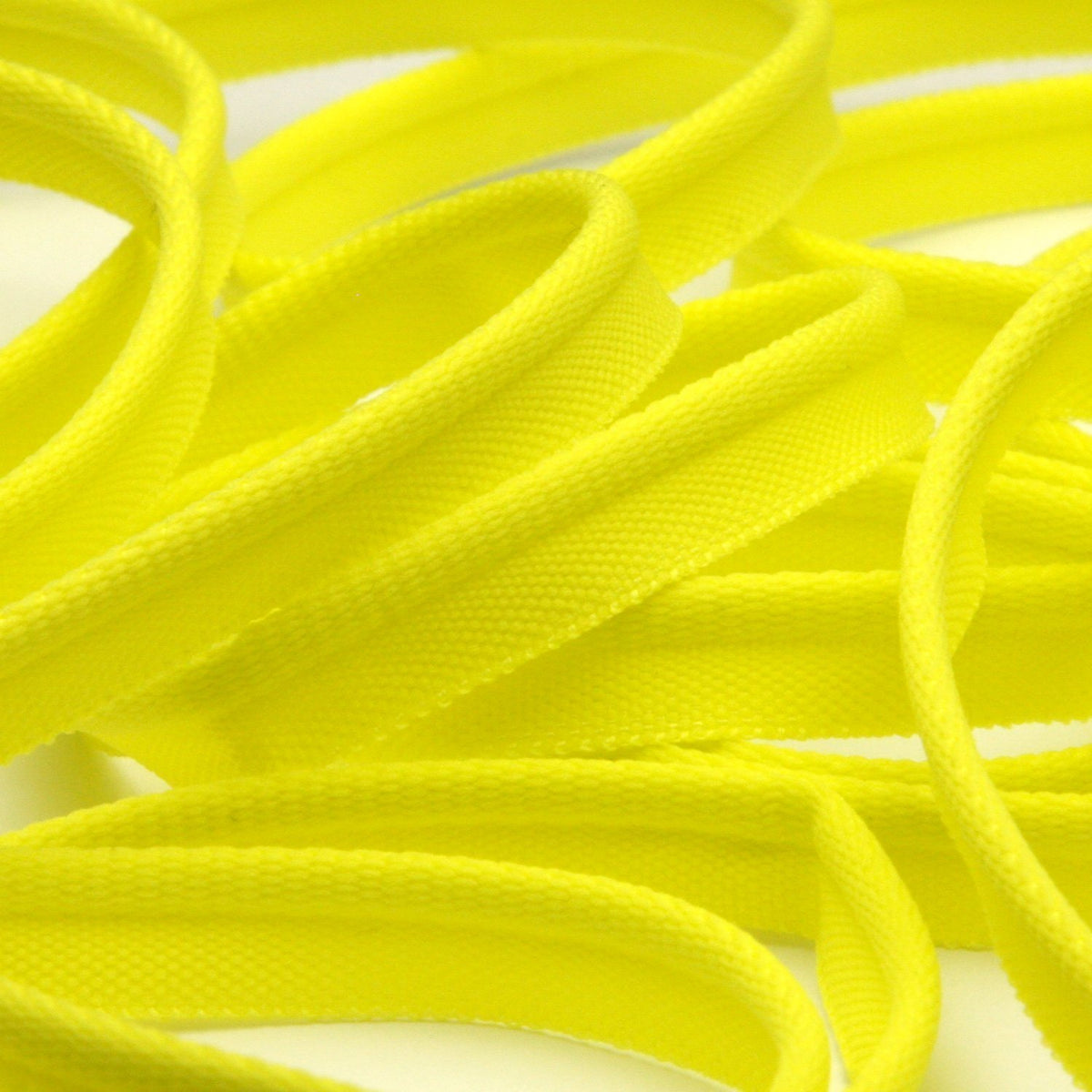FUJIYAMA RIBBON [Sample] Soft Stretch Piping (FY-1030) 8mm 3 Meters Cut Lemon Yellow