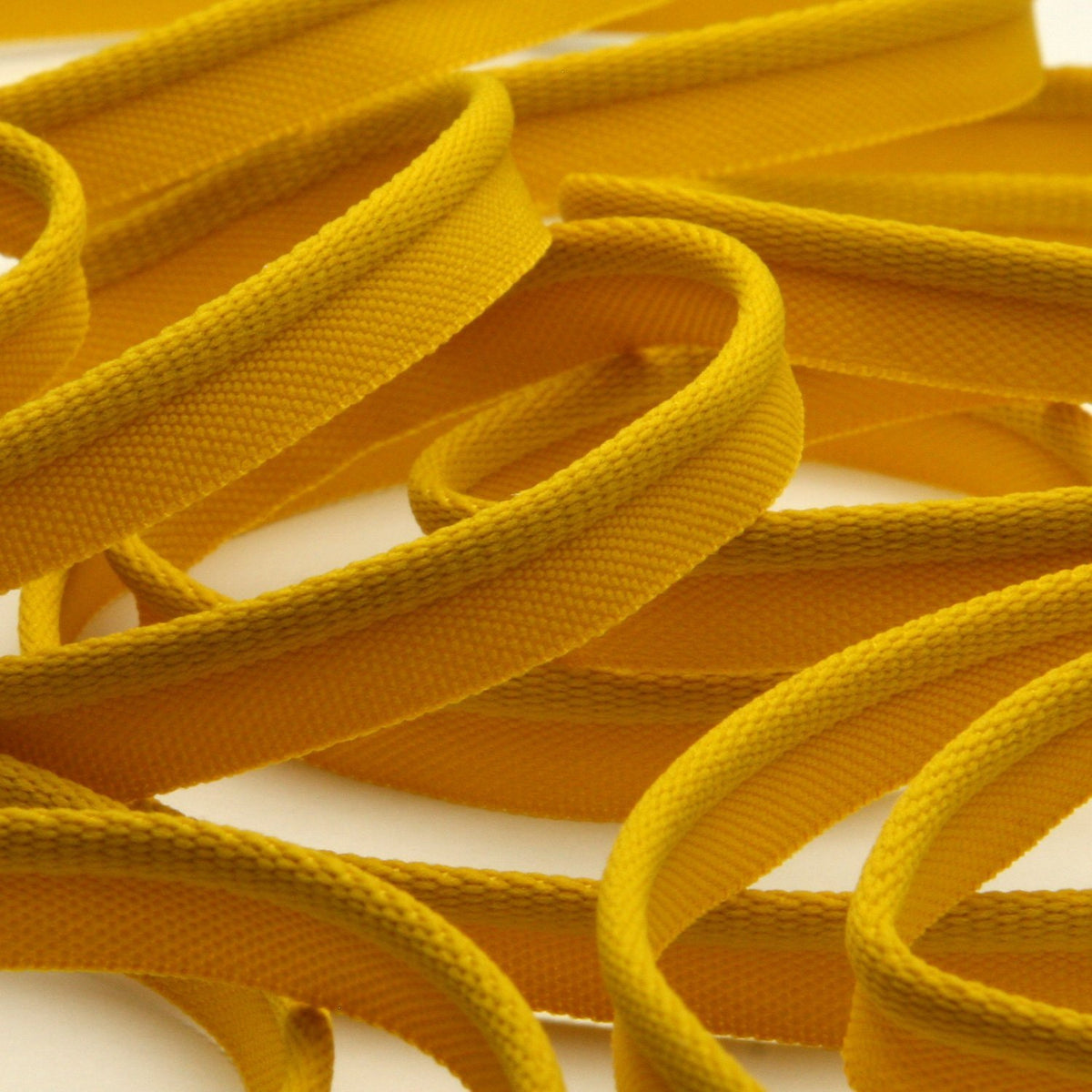 FUJIYAMA RIBBON [Sample] Soft Stretch Piping (FY-1030) 8mm 3 Meters Cut Mustard