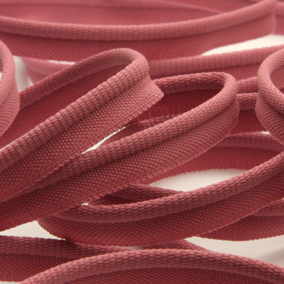 FUJIYAMA RIBBON [Sample] Soft Stretch Piping (FY-1030) 8mm 3 Meters Cut Old Rose