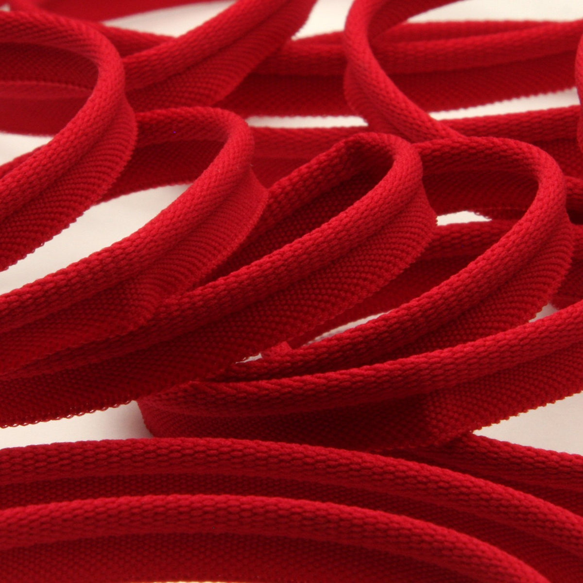 FUJIYAMA RIBBON [Sample] Soft Stretch Piping (FY-1030) 8mm 3 Meters Cut Red