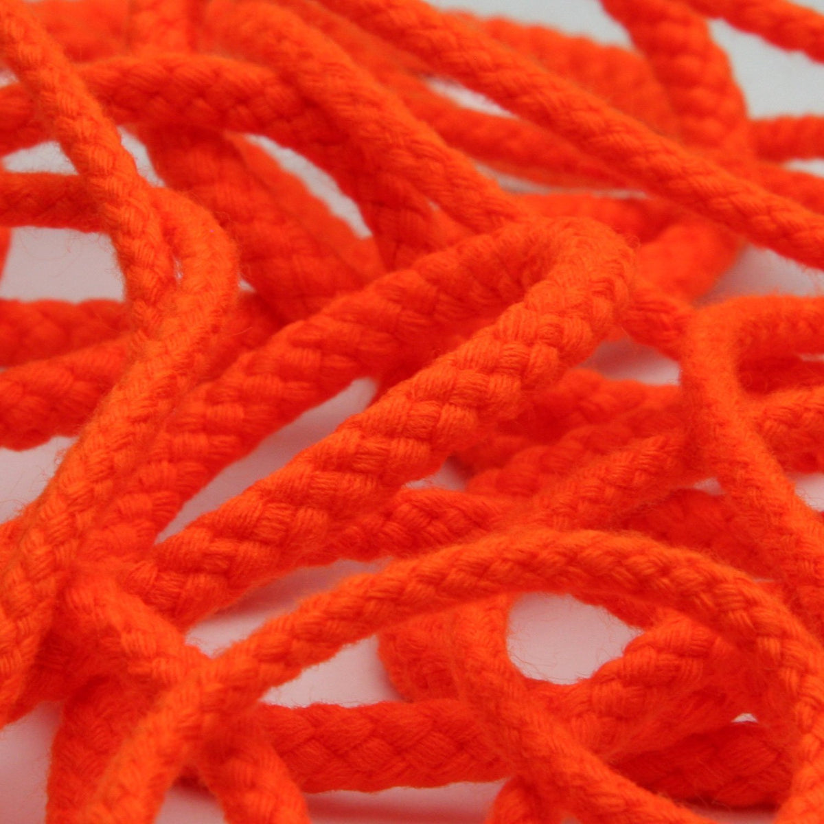 FUJIYAMA RIBBON [Sample] Spindle Cord (FY-6208F) approx.3mm 3 Meters Cut Fluorescence Orange