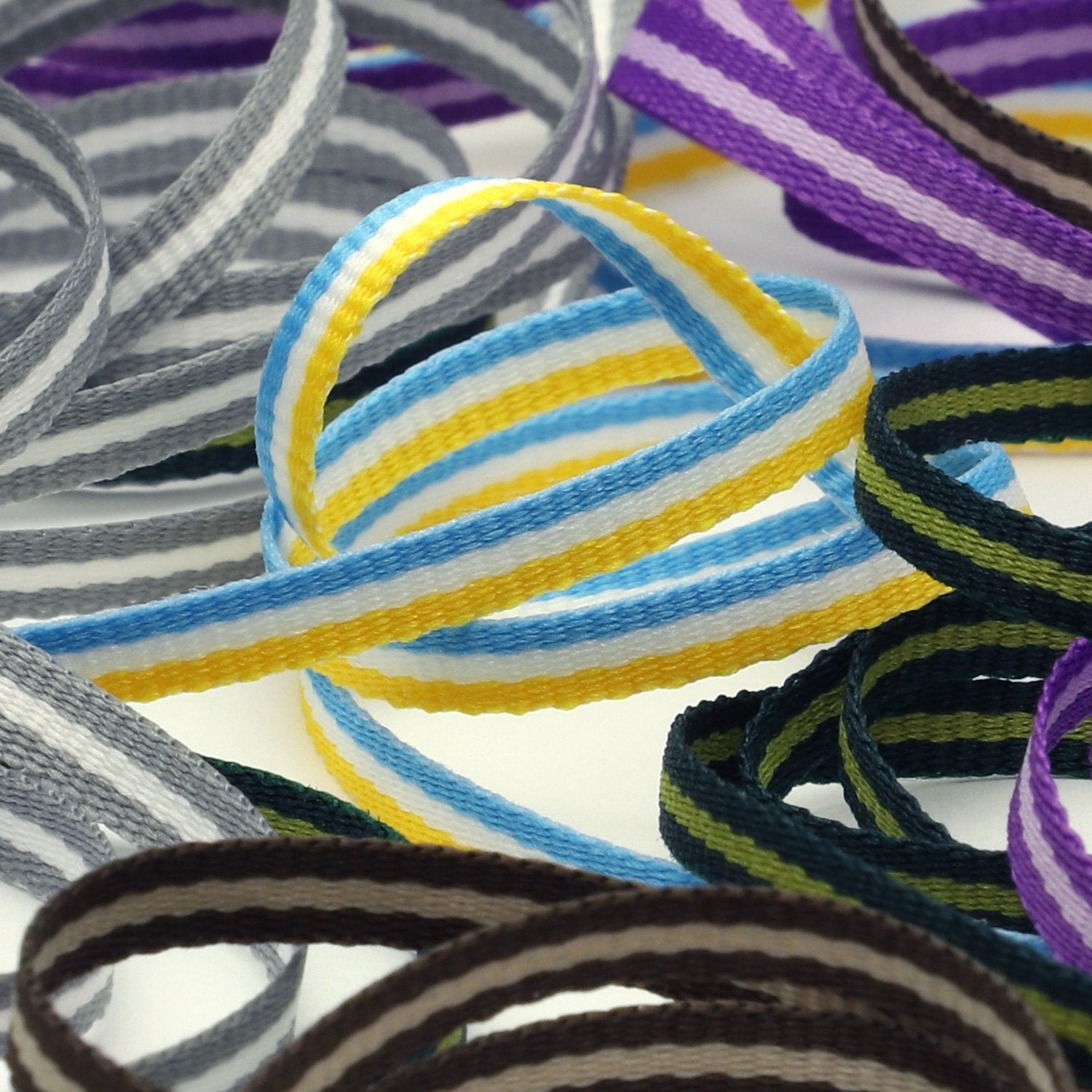 FUJIYAMA RIBBON [Sample] Stripe Grosgrain Ribbon approx.4mm (5/32") 3 Meters Cut