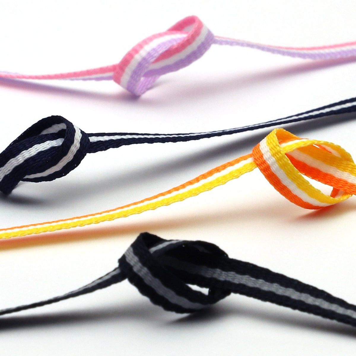 FUJIYAMA RIBBON [Sample] Stripe Grosgrain Ribbon approx.4mm (5/32&quot;) 3 Meters Cut