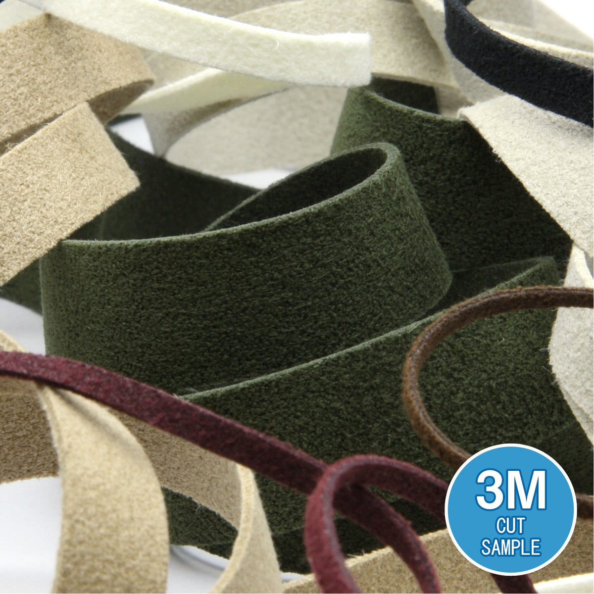 FUJIYAMA RIBBON [Sample] Suede Tape (FY-17700) 3mm 3 Meters Cut