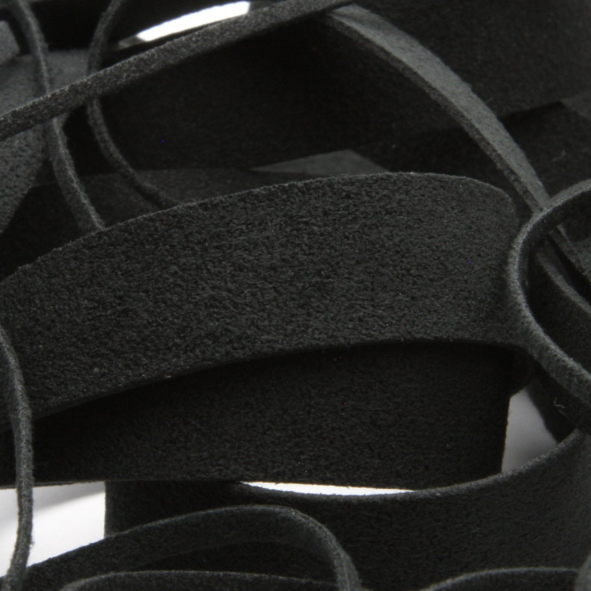 FUJIYAMA RIBBON [Sample] Suede Tape (FY-17700) 3mm 3 Meters Cut Black
