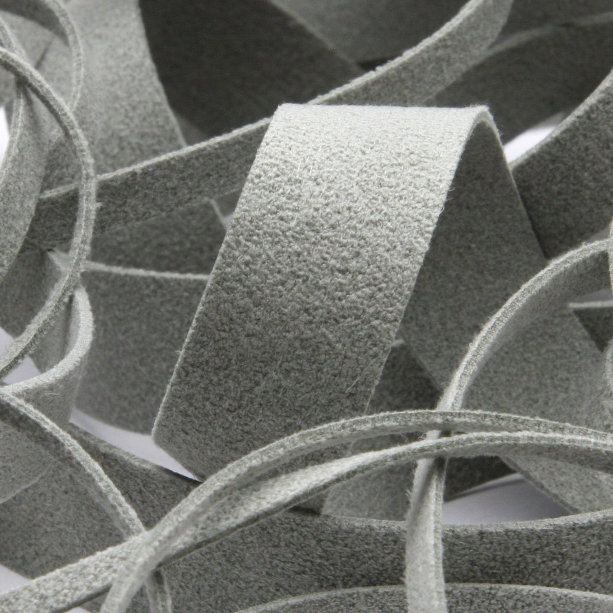 FUJIYAMA RIBBON [Sample] Suede Tape (FY-17700) 5mm 3 Meters Cut Gray
