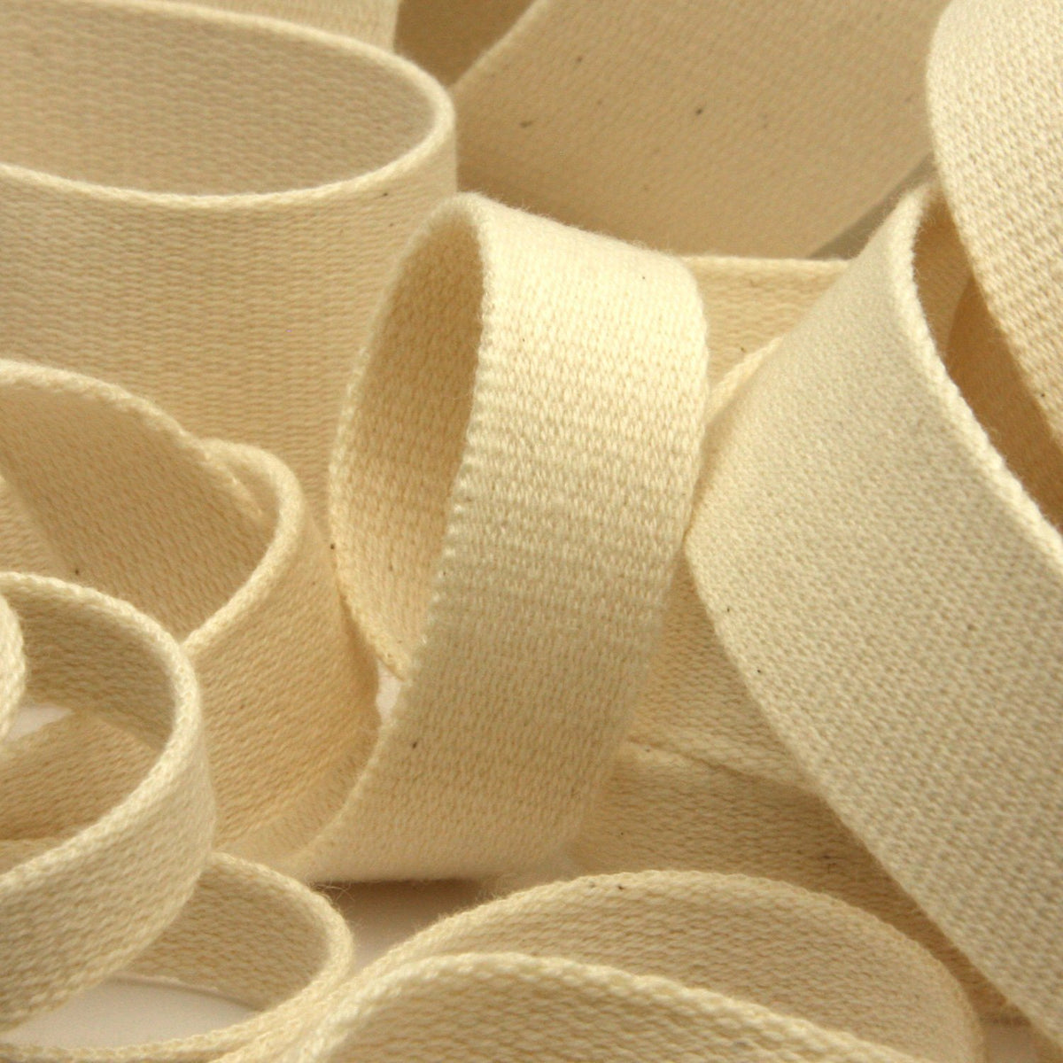 FUJIYAMA RIBBON [Sample] Thick Cotton Taffeta Ribbon (FY-486) 15mm 3 Meters Cut Ecru