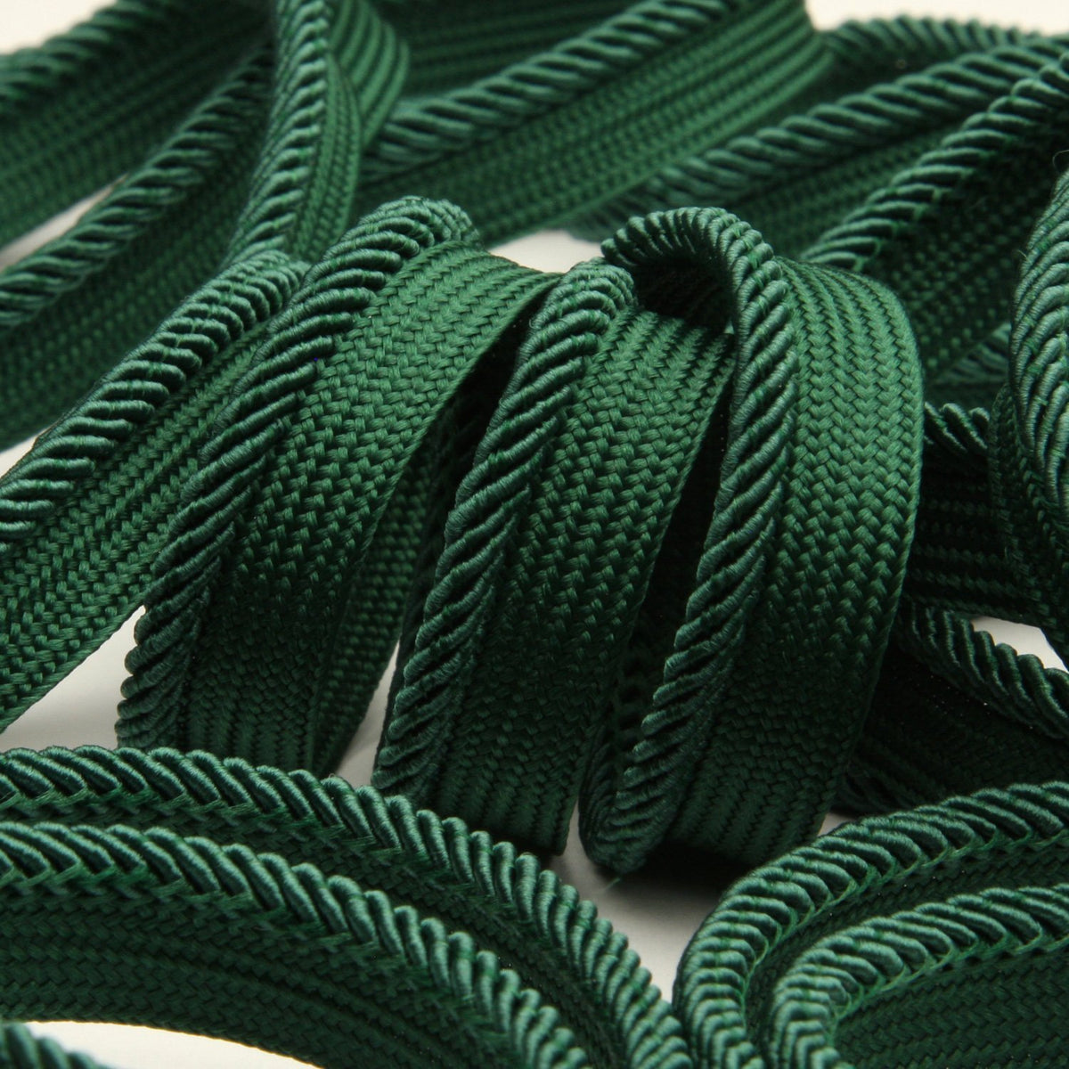 FUJIYAMA RIBBON [Sample] Twill Piping approx.11mm (7/16&quot;) 3 Meters Cut Green