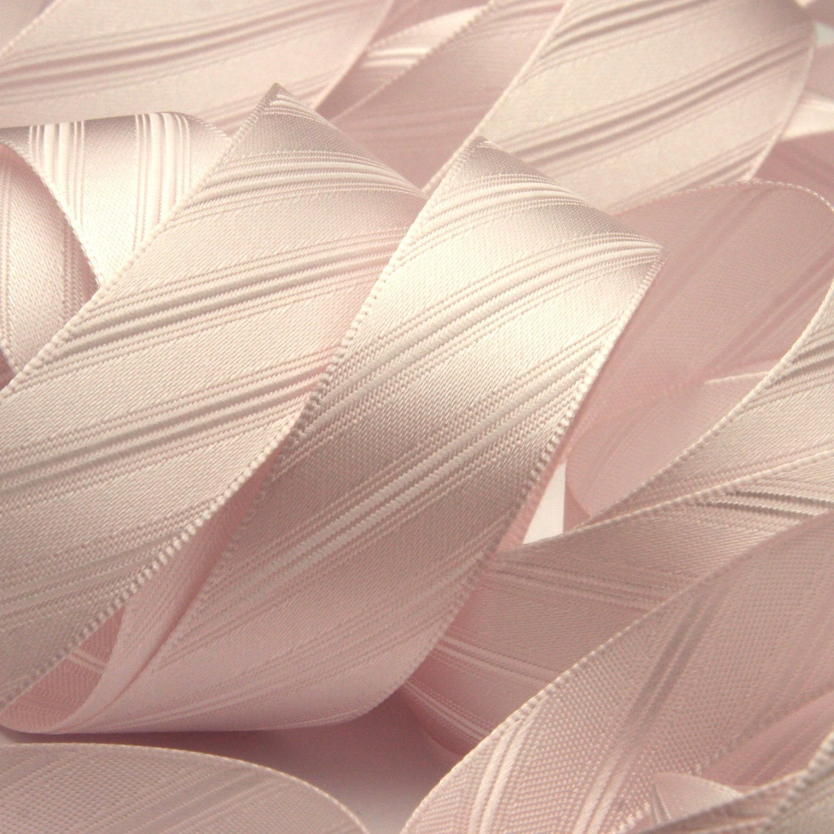 FUJIYAMA RIBBON [Sample] Twill Satin Ribbon (FY-460) 12mm 3 Meters Cut Ice Pink
