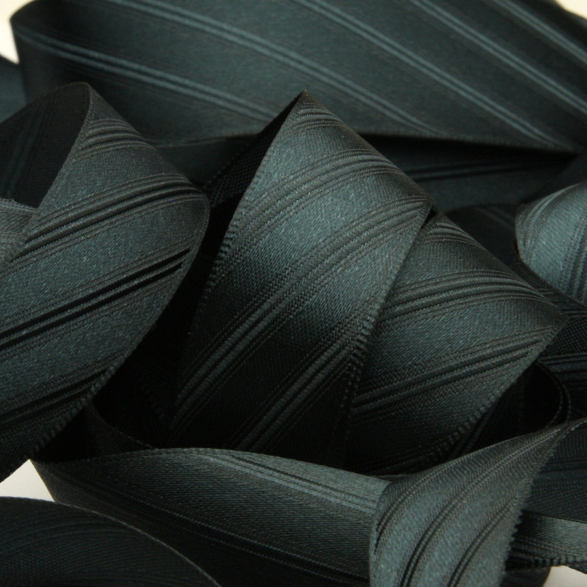 FUJIYAMA RIBBON [Sample] Twill Satin Ribbon (FY-460) 25mm 3 Meters Cut Iridescent Blue