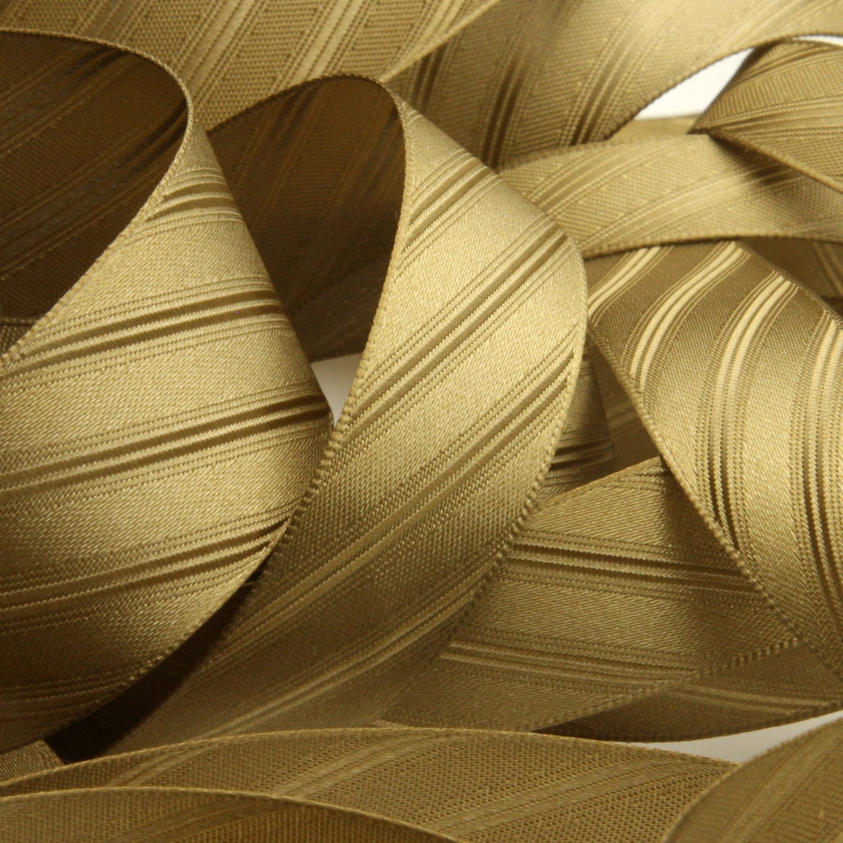 FUJIYAMA RIBBON [Sample] Twill Satin Ribbon (FY-460) 25mm 3 Meters Cut Light Brown