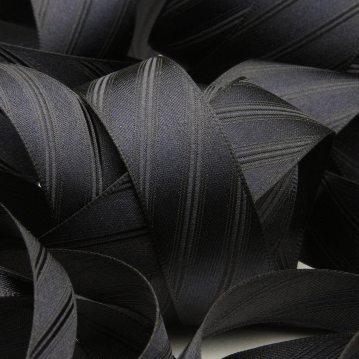 FUJIYAMA RIBBON [Sample] Twill Satin Ribbon (FY-460) 25mm 3 Meters Cut Navy Blue