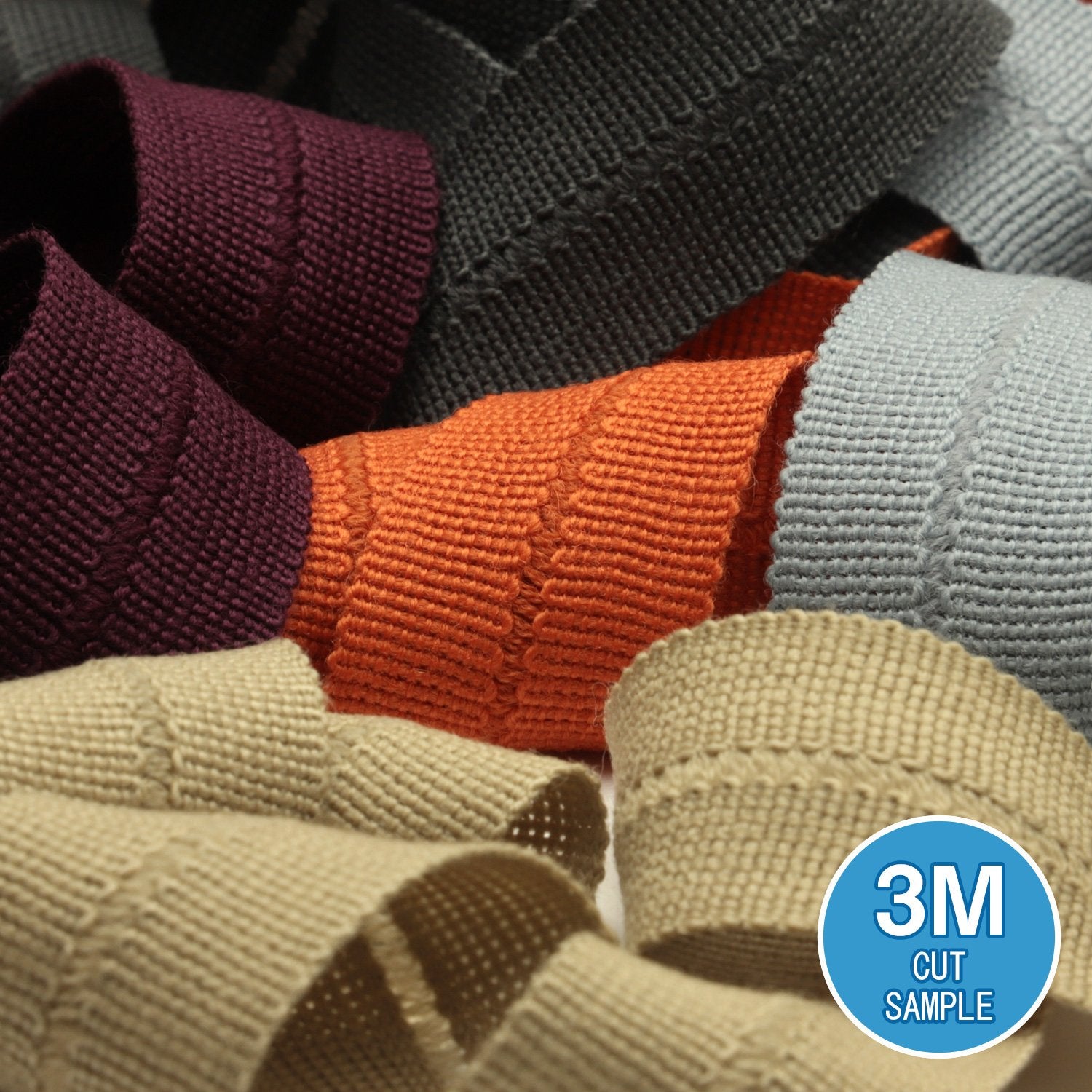 FUJIYAMA RIBBON [Sample] Wool Knit Binder Tape (FY-4600B) 13x13mm 3 Meters Cut