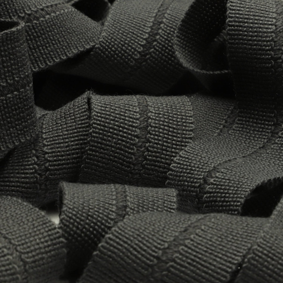 FUJIYAMA RIBBON [Sample] Wool Knit Binder Tape (FY-4600B) 13x13mm 3 Meters Cut Charcoal Gray