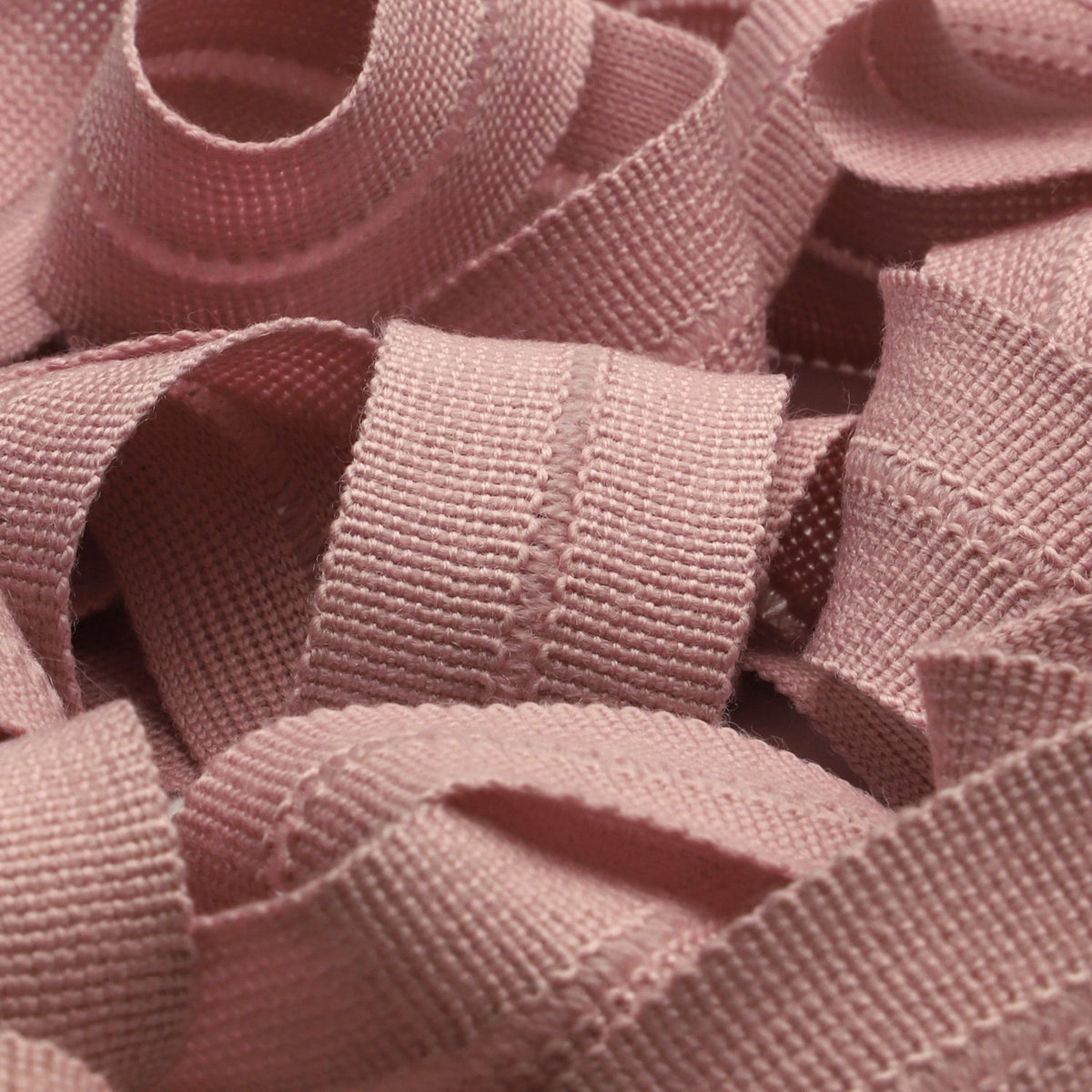 FUJIYAMA RIBBON [Sample] Wool Knit Binder Tape (FY-4600B) 13x13mm 3 Meters Cut Dusty Pink