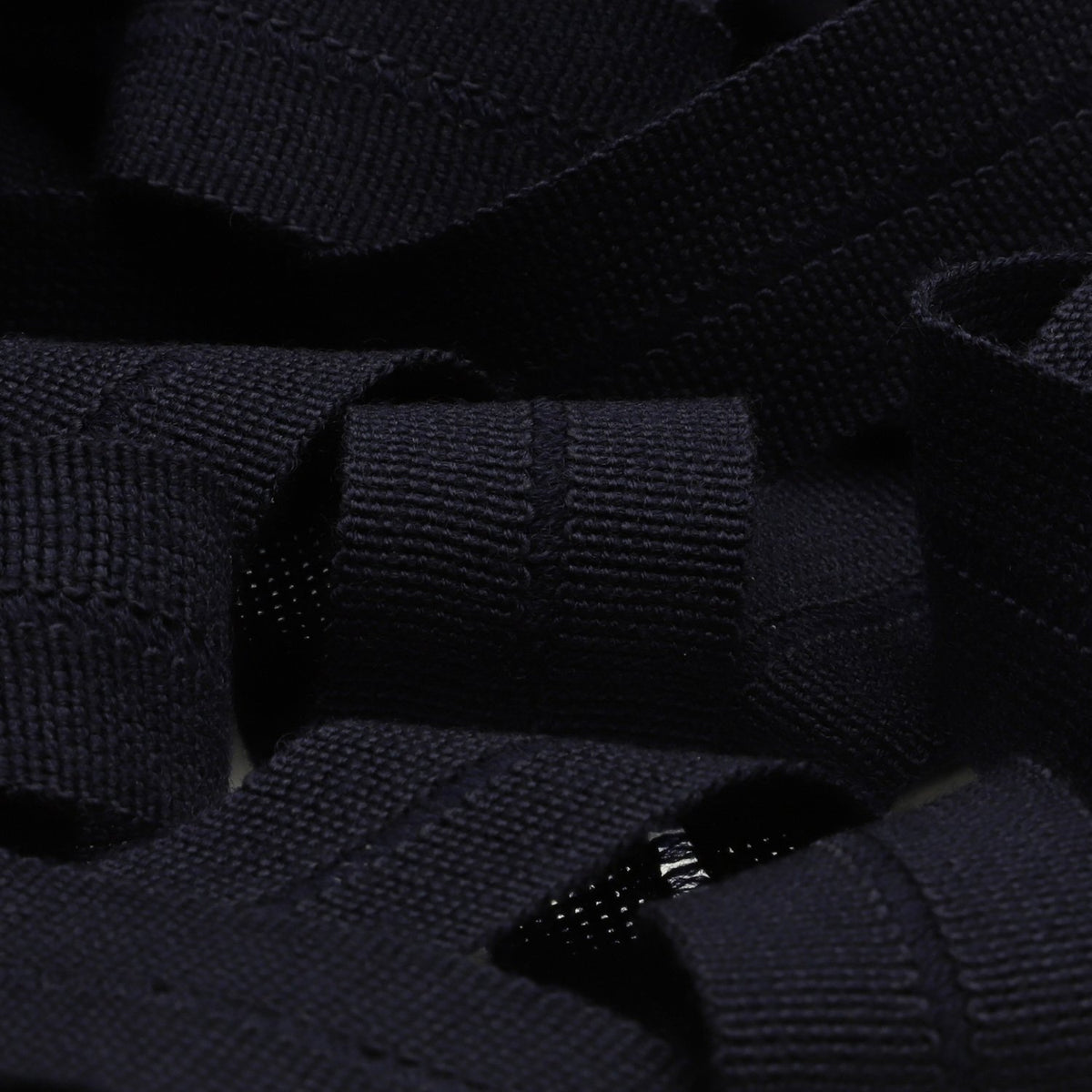 FUJIYAMA RIBBON [Sample] Wool Knit Binder Tape (FY-4600B) 13x13mm 3 Meters Cut Navy Blue