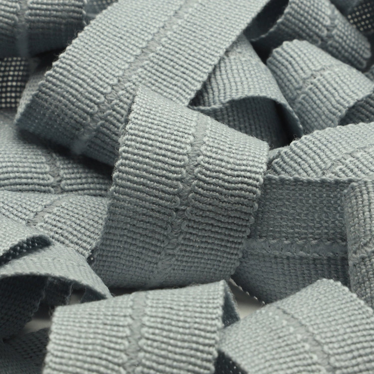 FUJIYAMA RIBBON [Sample] Wool Knit Binder Tape (FY-4600B) 13x13mm 3 Meters Cut Shadow Blue