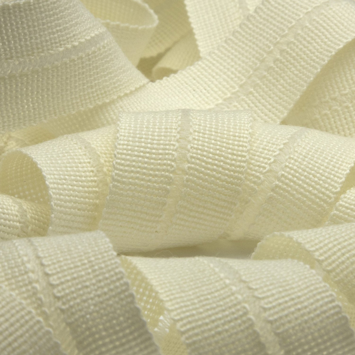 FUJIYAMA RIBBON [Sample] Wool Knit Binder Tape (FY-4600B) 13x13mm 3 Meters Cut White