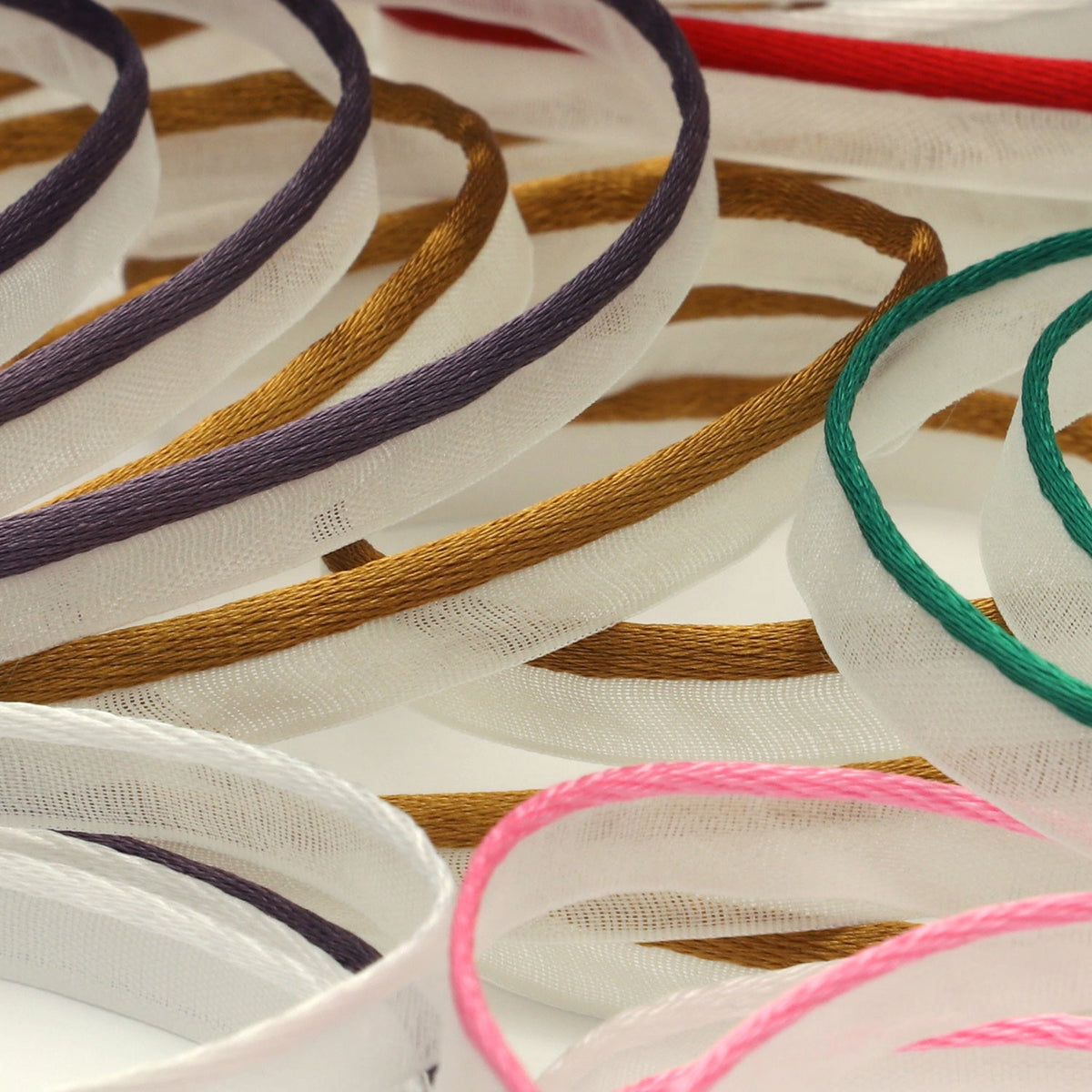 FUJIYAMA RIBBON See-Through Piping approx.7mm (9/32&quot;) 9.14 Meters Roll