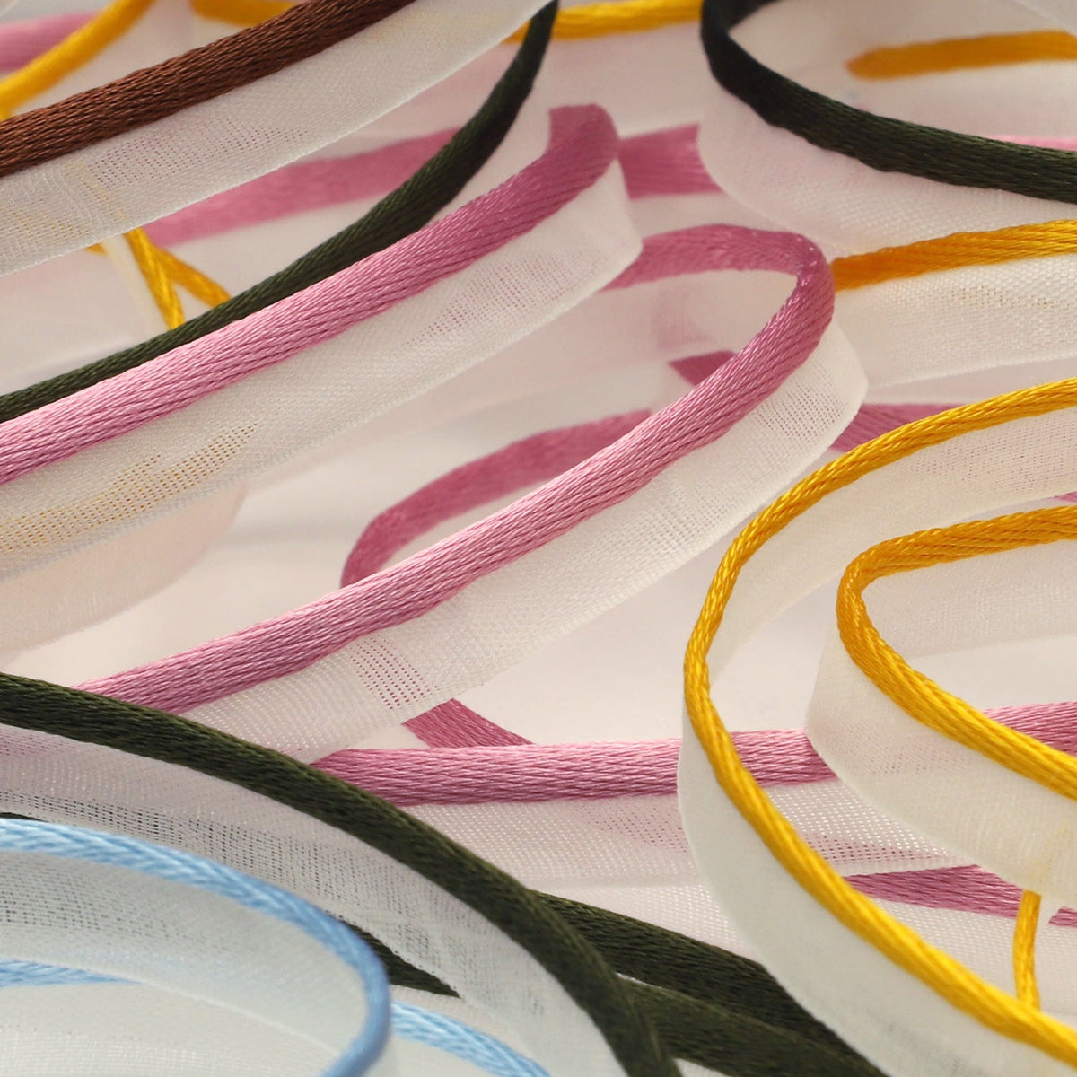 FUJIYAMA RIBBON See-Through Piping approx.8mm (5/16&quot;) 9.14 Meters Roll